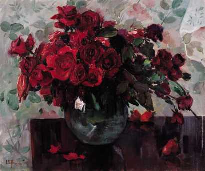 温葆 1995年作 红玫瑰